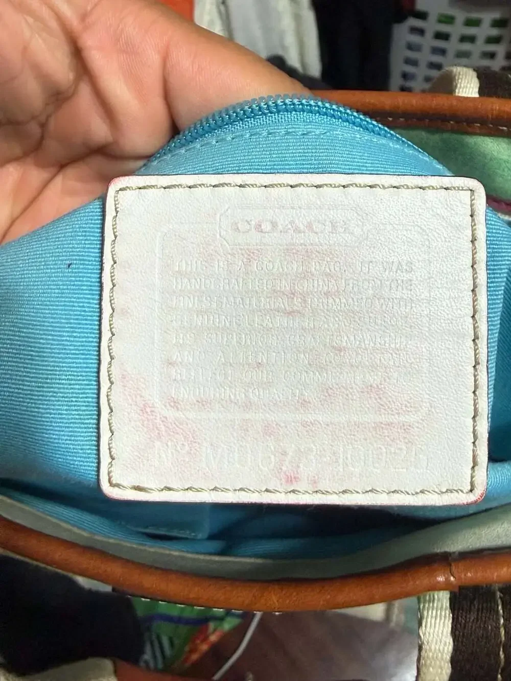 Coach Y2K Water Color Hampton 10067 tote canvas hand/shoulder bag
